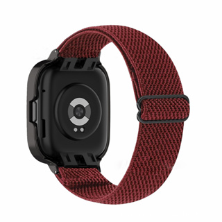 Para Xiaomi Redmi Watch 3 Watch Band Strap de Muñeca de Nylon Ajustable -  Negro / Rojo