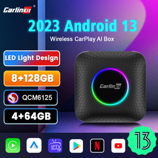 Carlinkit Carplay inalámbrico Ai Box 8 + 128gb / 4 + 64gb Qcm 8-core 6125 Carplay  inalámbrico Android Auto Bluetooth Smart Box GPS incorporado