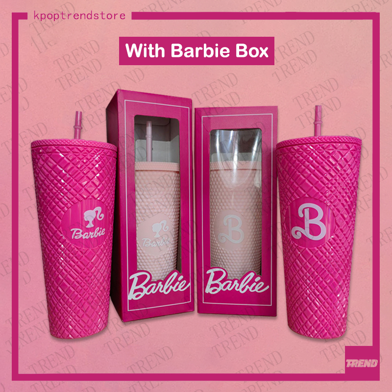 Vaso Termo Térmico Barbie Rosa Grabado Láser