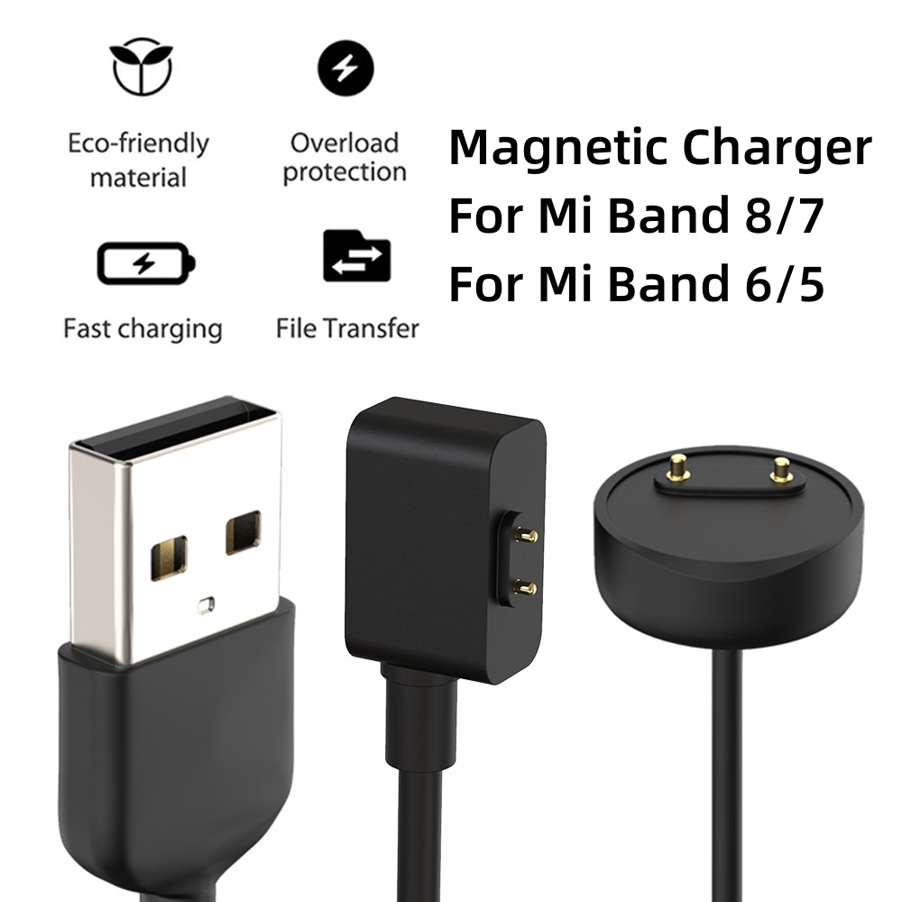 Para Mi band 5/6/7/8 Cargador Súper Rápido Cable De Carga Magnético Xiaomi  7