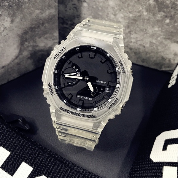 Reloj De Esfera Octogonal Para Hombres A Prueba De Golpes ...