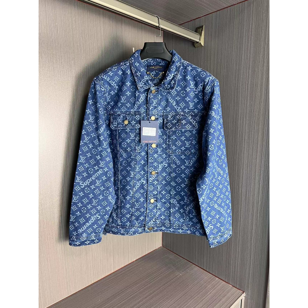 Camiseta Louis Vuitton LV Bordada Negra Para Hombre Talla XXL 