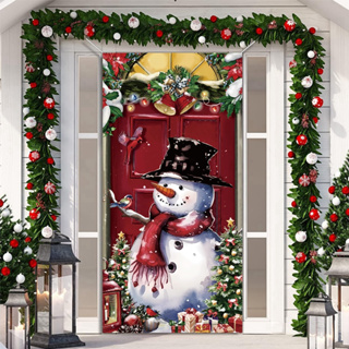 Puerta Decorada De Navidad Con Cortina Imagen editorial - Imagen de  tradicional, rojo: 164084660