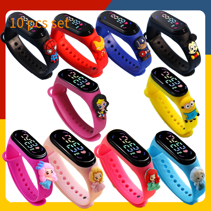 Disney-reloj electrónico de Stitch para niño y niña, pulsera Digital  deportiva para estudiantes, regalo para