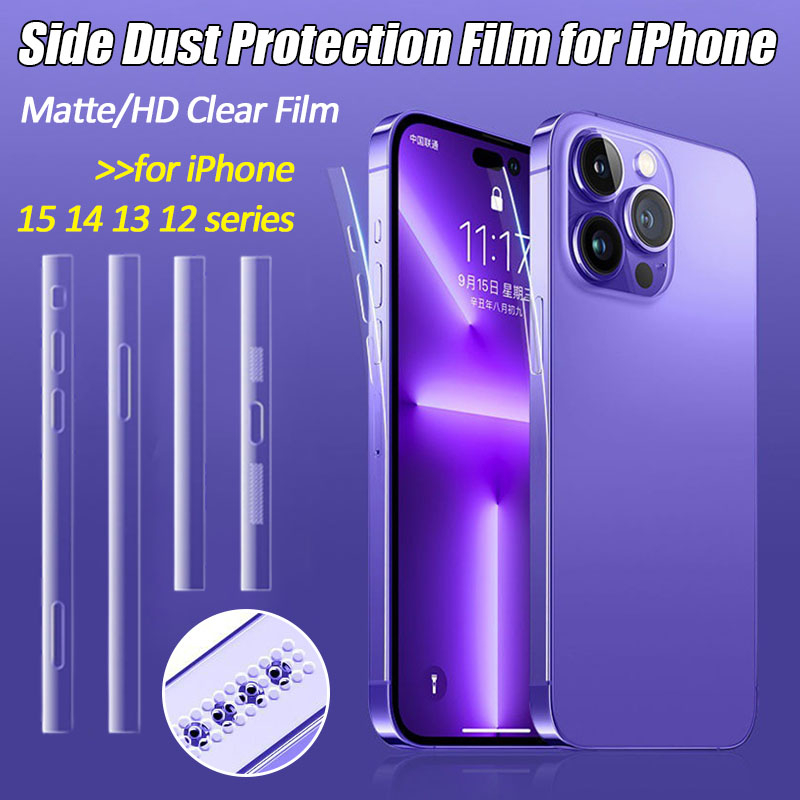 Película de hidrogel lateral para iPhone 15 Pro Max 14 Plus 13 12 mini  15Pro Max