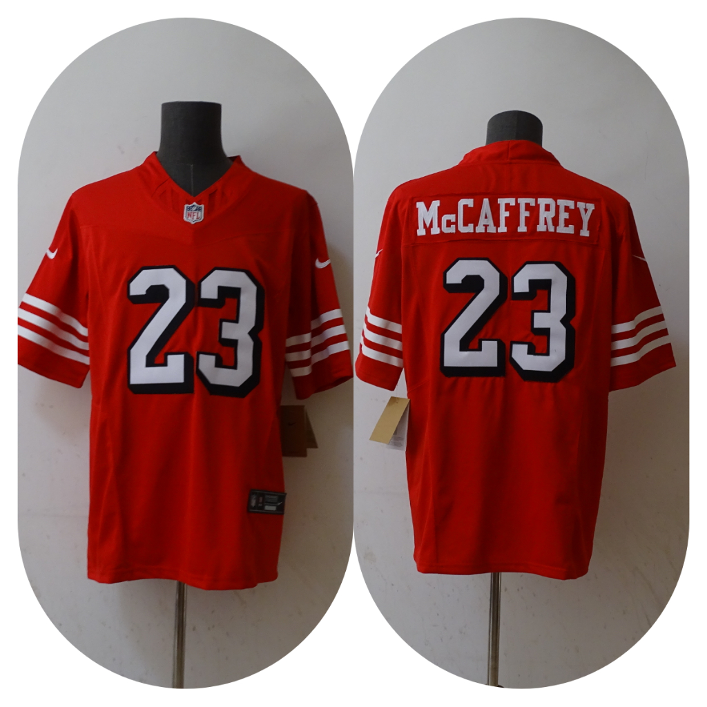 2022-23 SAN FRANCISCO 49ERS McCAFFREY #23 NIKE GAME JERSEY (HOME) M - -  Classic American Sports