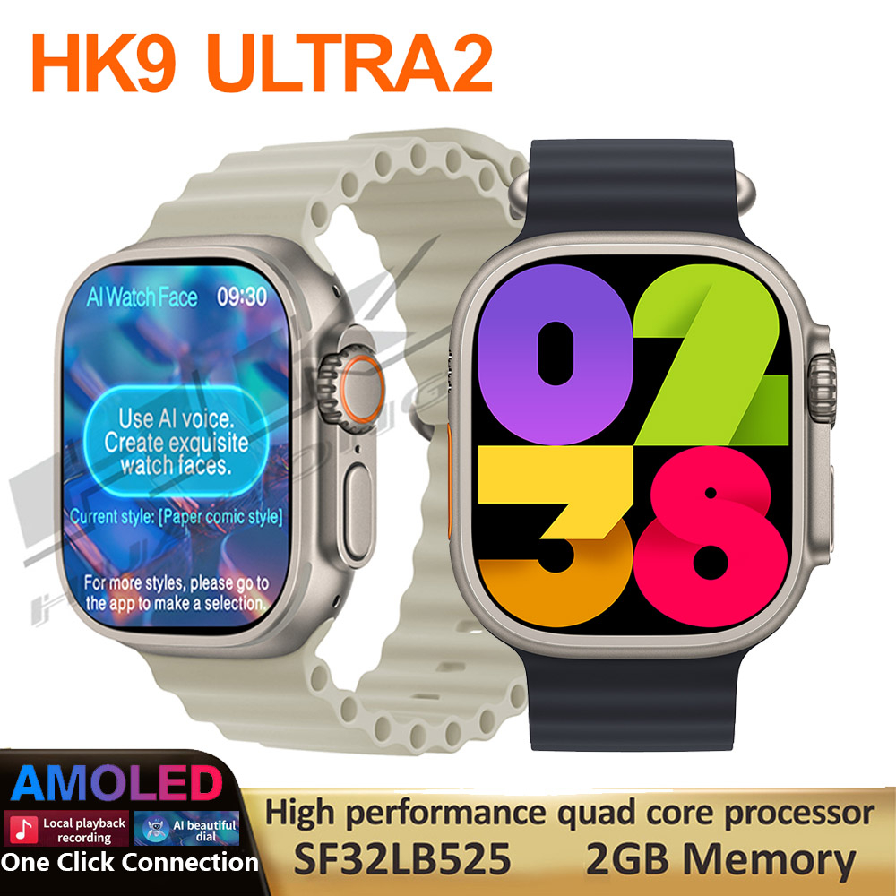 Original HK9 Ultra 2 AMOLED Reloj Inteligente ChatGPT NFC 49mm Isla  Dinámica Ai Cara Música Local Smartwatch Para Android IOS 2023