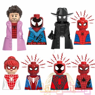 Muñeco Hombre Araña Articulado 17cm Luz Compatible Spiderman