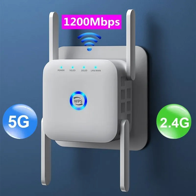 Repetidor Wifi 5G Amplificador Señal Del Router Extensor De Rango ...