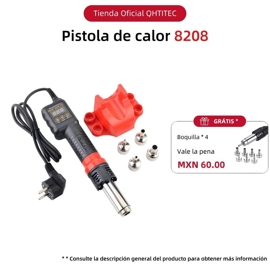 Pistola de silicona caliente profesional de 50 W/150 W para el hogar, juego  de pistola de pegamento ajustable a temperatura, pegamento a prueba de