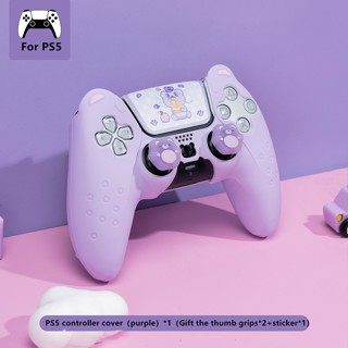 GeekShare Cat Paw PS5 Funda protectora de silicona antideslizante para  Playstation 5 DualSense Wireless Controller (rosa)