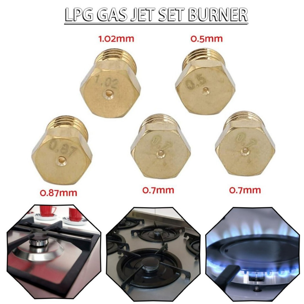 Kit De Conversión De Gas Natural De 5 Piezas Para Cocinas De GLP