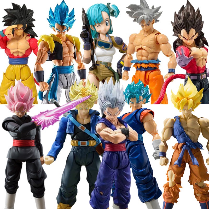 Set De 6 Figuras Articuladas De Dragon Ball Z Envío Gratis