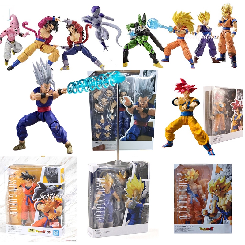 Figura De Acción Anime Dragon Ball Z Articulado SHF Goku Vegeta Super ...