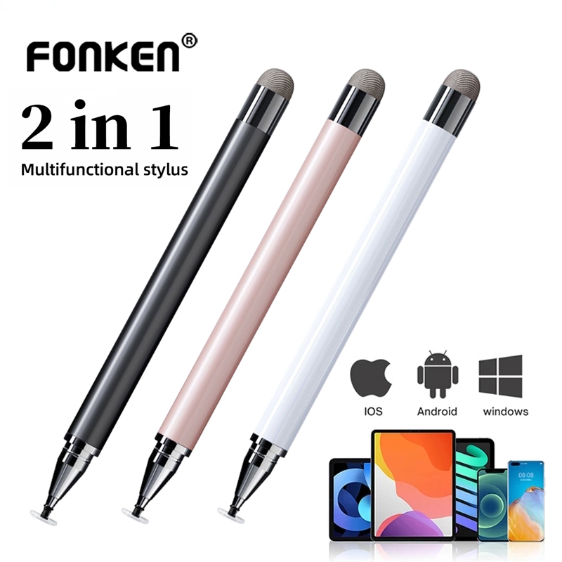 FONKEN-lápiz Stylus Universal 2 en 1 para tableta, pantalla