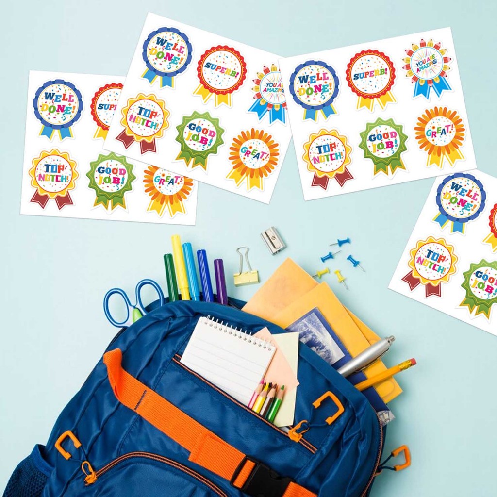 Rollo De Pegatinas De Medallas Para Estudiantes De Escuela Primaria,  Pegatinas De Estímulo De Alabanza De Recompensa, Pegatinas Para Niños,  Medalla De