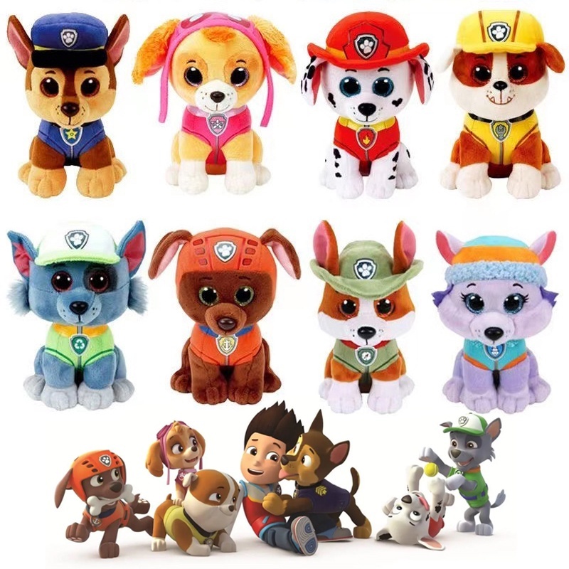 Pegatinas de tatuaje de la patrulla canina para niños, juguetes de dibujos  animados, figuras de acción de Anime, regalo de Navidad - AliExpress