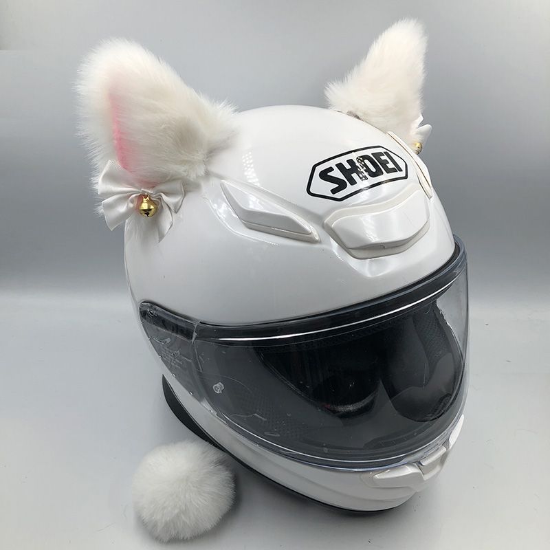 Cat Casco Moto Para Gato Trenzas Para Casco De Moto Orejas De Gato