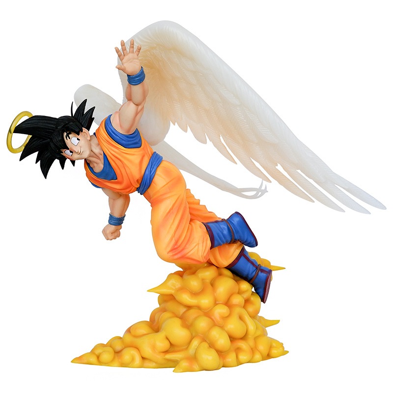 29cm Adiós Goku Figura GK Bola De Dragón Z Estatua Ángeles Alas ...