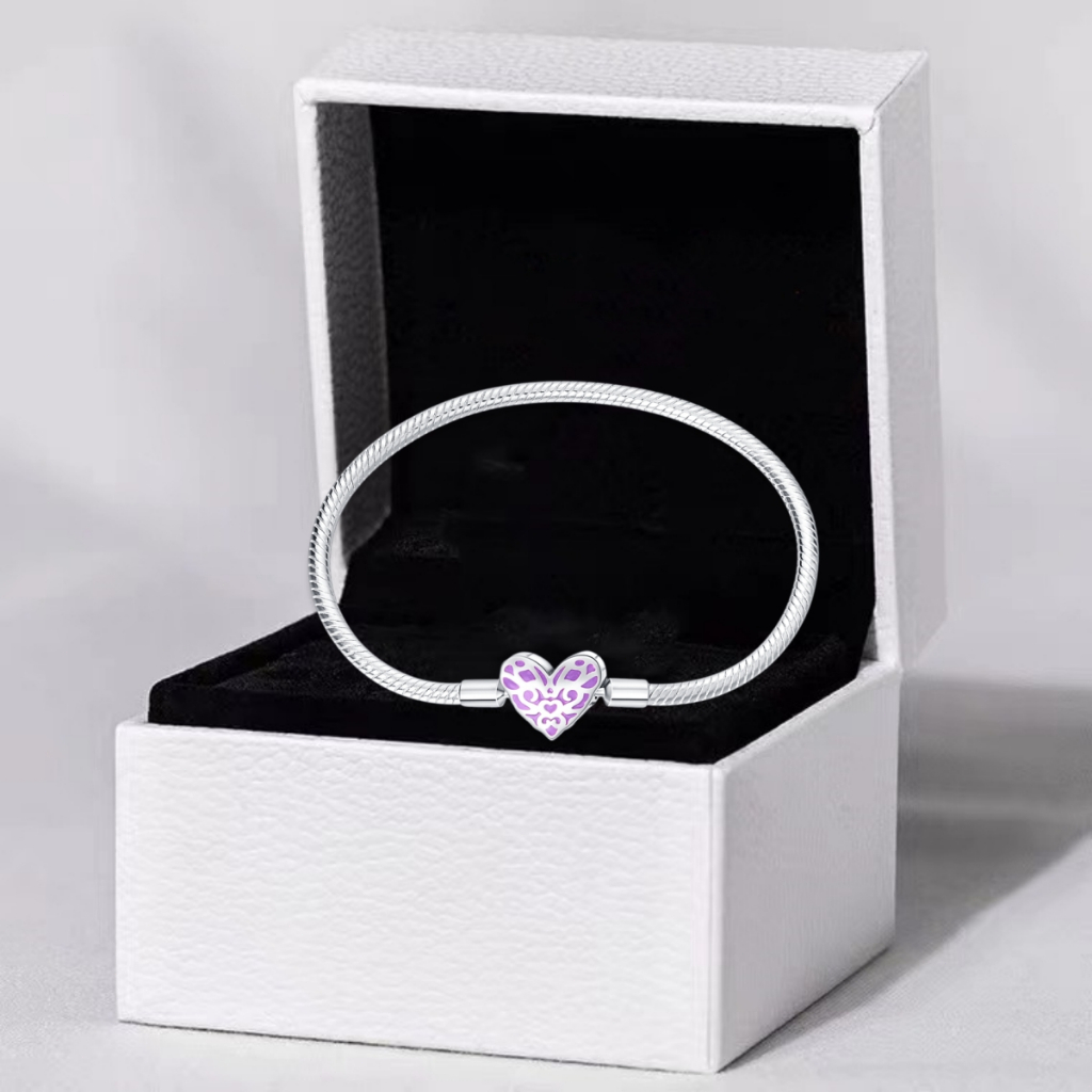 Ensemble De Bijoux 3 Pièces En Argent 925 - Cœur En Rubis Créé (3.76 Ct) Et Zirconiums | Fines Joailleries 'Amour'