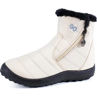 Botas de nieve ligeras para hombre, calzado impermeable, talla grande 46,  sin cordones, Unisex - AliExpress