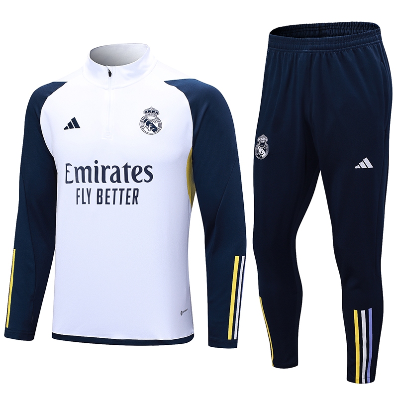 2023 24 Real Madrid Ropa Deportiva Mangas Largas Conjunto De Jogging Gris Shopee Mexico