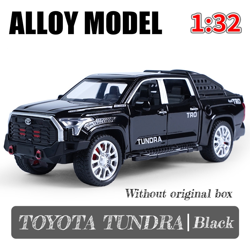 Sin Caja 1 32 Toyota Tundra diecast Coche jinchejiang Aleacion De Zinc Matel Luz Y Sonido Cumpleanos Para Ninos Coleccion Pull Back Juguetes Hot