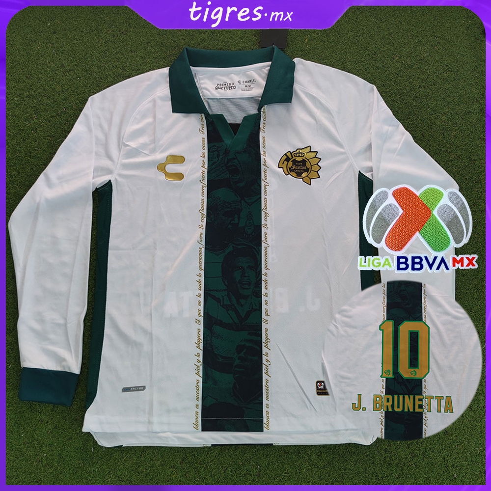 202324 Jersey Santos Laguna Manga Larga Charly 40 Aniversario Camiseta