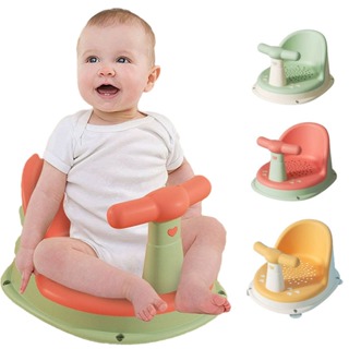 Asiento de baño para bebé, asiento de baño plegable portátil, asiento de  bañera para bebés de 6 meses en adelante, silla de ducha sentada con
