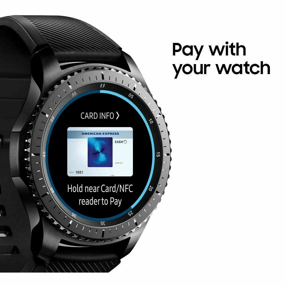 Samsung Galaxy Gear S3 Frontier 46mm SM R765 WiFi Smartwatch Gris Oscuro