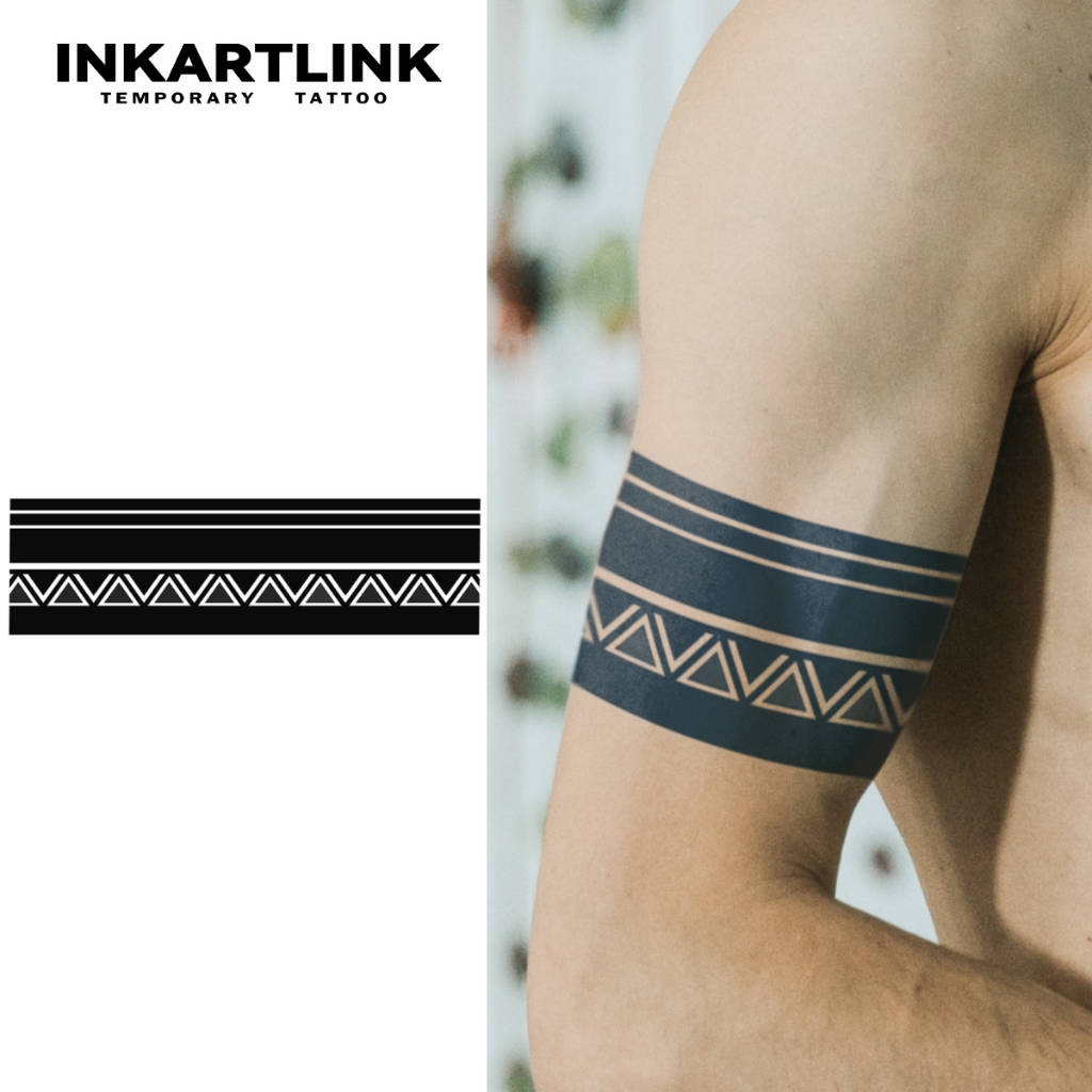 Pegatinas De Tatuaje Temporal De Brazalete Maya , Pegatinas mágicas  impermeables y duraderas,Tatuajes falsos que duran hasta quince días. |  Shopee México