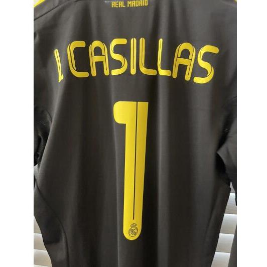 Real Madrid 2011 2012 Portero Retro Versión Amarillo Negro Camiseta De F%c3%batbol Casilla I.989391278