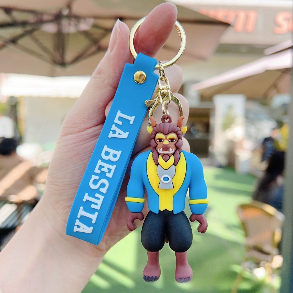La Bella Y La Bestia Llavero Lindo Belle Princesa Príncipe Muñeca