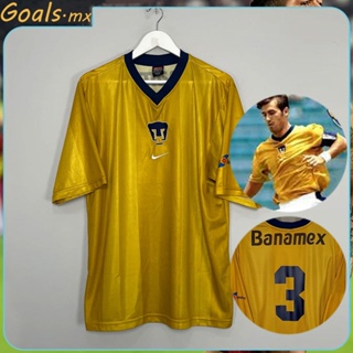 2000 2001 Retro Pumas UNAM Local Camiseta de F tbol