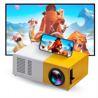  Mini proyector portátil 1080P Full HD Proyector portátil  Proyector para el hogar para tabletas con teléfonos inteligentes, para  niños y niños, soporte de energía móvil (blanco) : Electrónica