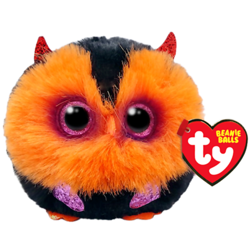 Ty Puffies 7CM Beanie Boo s Big Glitter Eyes Mini WHODINI El Buho De Halloween 4 Pulgadas Juguete De Peluche Muneca Juguetes Suaves Navidad