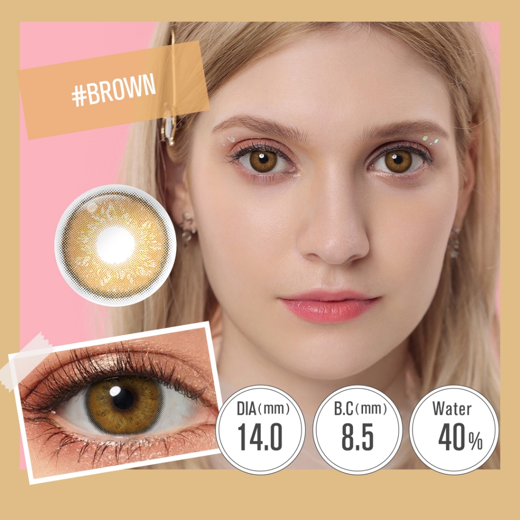 Magister Lentes de contacto DELIGHT Lente Ojos de Colores Suaves Lentillas cosmeticas Ojos Grandes Nturales Uso Anual 2PCS Contacto de Color Shopee Mexico