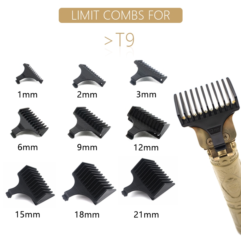 Para T9 1 2 3 6 9 12 15 18 21 mm Peine De L mite De Corte De Pelo