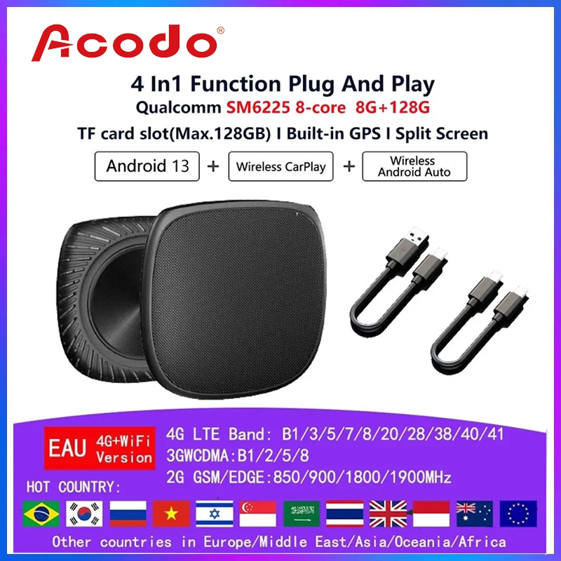 Acodo Mini Carplay Box Android Ai Qcm Core G G Inal Mbrico Caja De Transmisi N