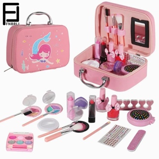 Kit de maquillaje infantil para niñas de 8 a 10 años con bolsa de Umicorn  brillante, maquillaje lavable para niñas pequeñas, kit de maquillaje real  no