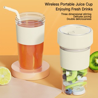 Mini batidora portátil taza de batido con USB recargable 6 cuchillas mini  mezclador de jugo de frutas batido tomar taza de jugo