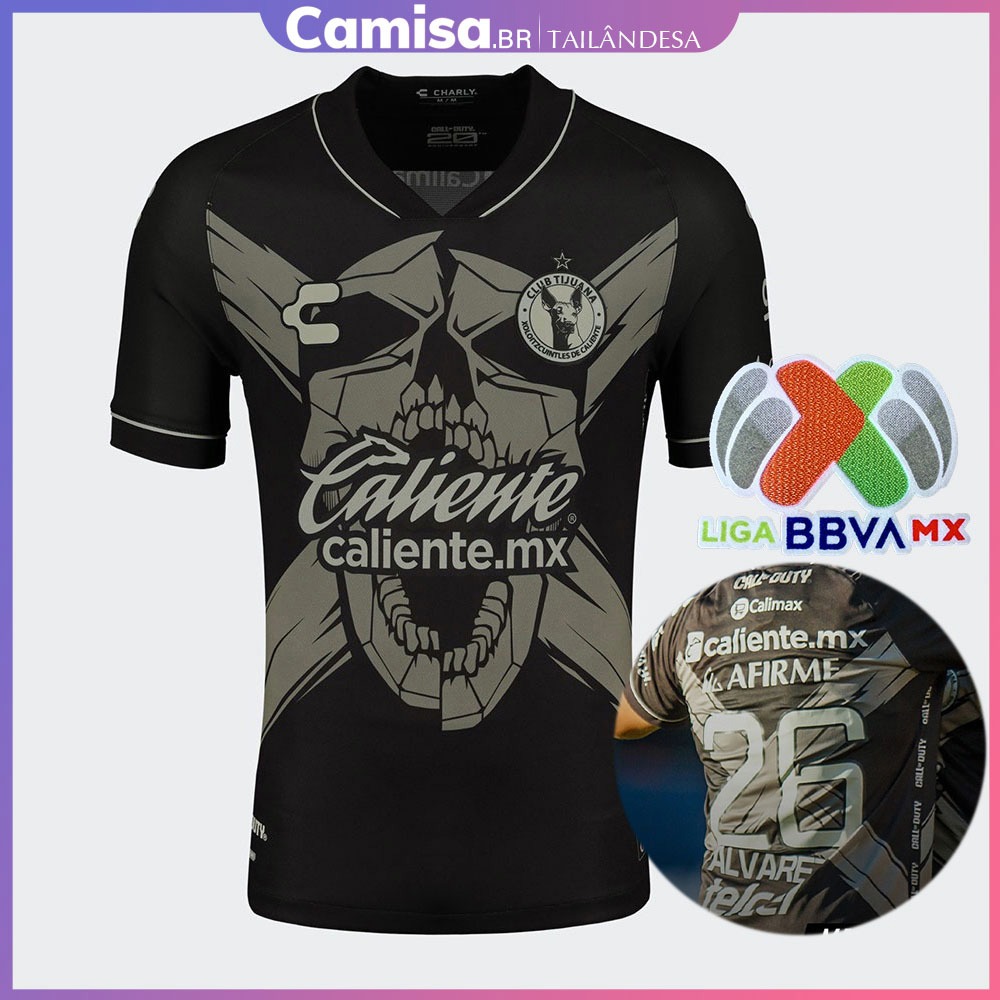 2023 2024 Jersey Tijuana Xolos Tercero Camiseta De Fútbol Personalización Nombre Número Shopee