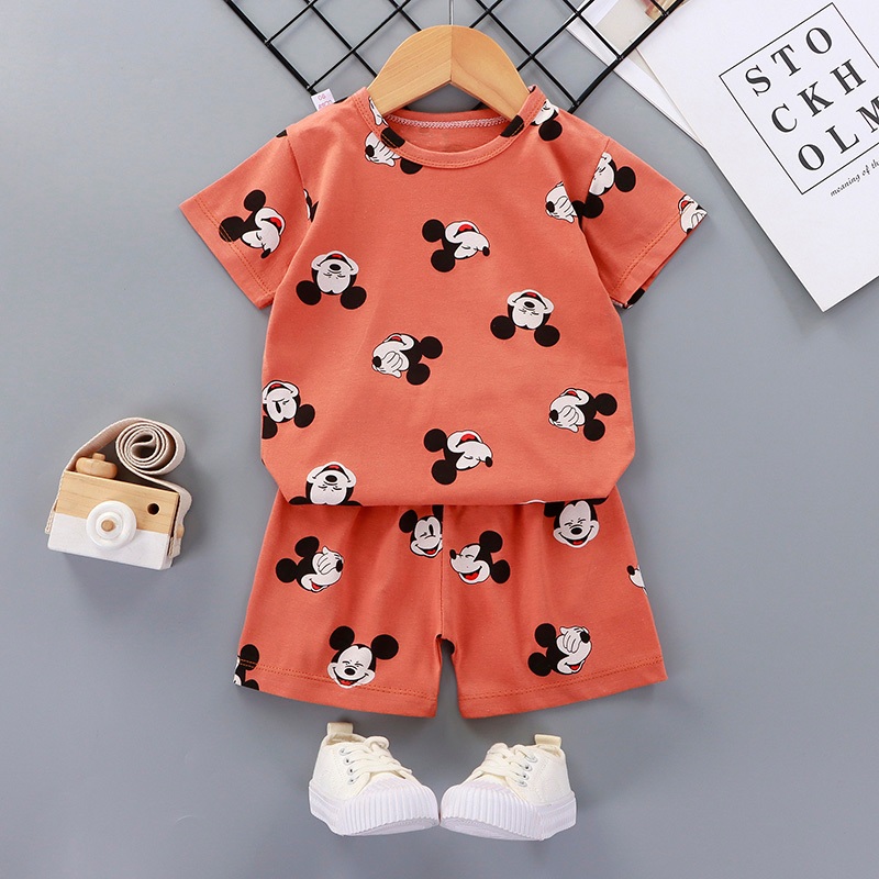 Verano nino tela terno moda conjunto de ropa de bebe bebe nino conjunto de ropa sin mangas de algodon ropa de bebe para ninos camiseta ninos 2 piezas nino camisas pantalones ropa para