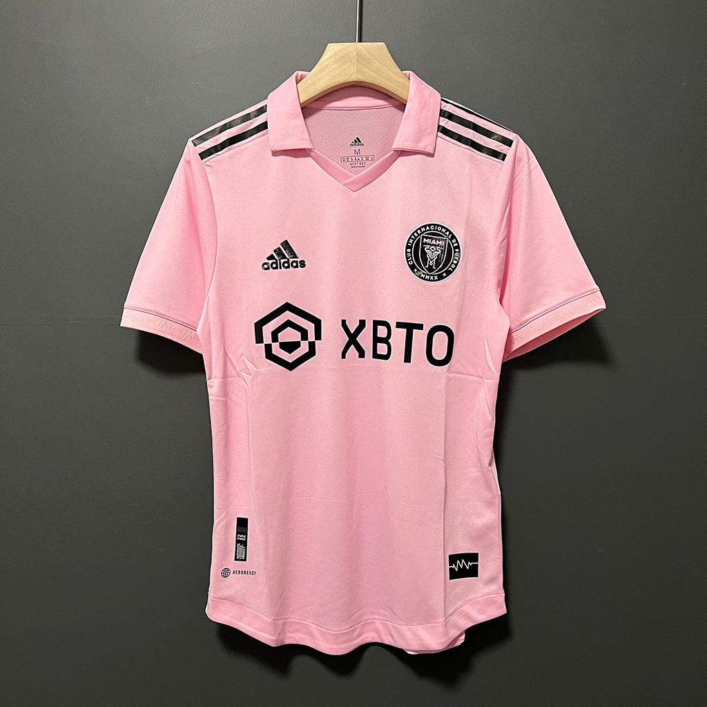 23-24 Versión Del Jugador Inter Miami Camiseta De Fútbol Rosa Hombre ...