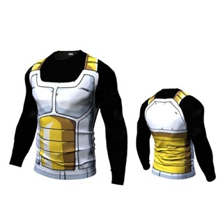 thumbnail image 1 of Ropa Deportiva Dragon Ball Vegeta Alta Elasticidad Ajustada Medias De Transpiración Deportivas Fitness De Secado Rápido De Manga Larga T @, 1 of 5