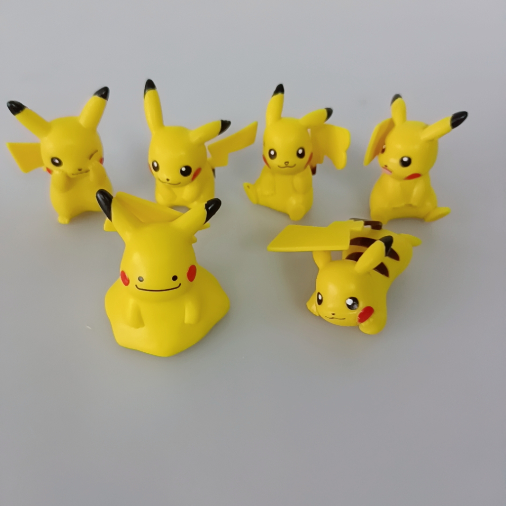 6pcs Set 4cm Pokemon Figura De Acción Juguetes Mini Muñecas De Dibujos 