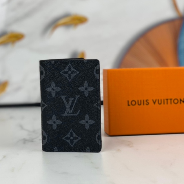 Toma Fotos Reales Louis Vuitton Autentico Tarjetero LV De Cuero Taurillon M63144 Listo Para Enviar Con Caja Tamano 7 11cm Shopee Mexico