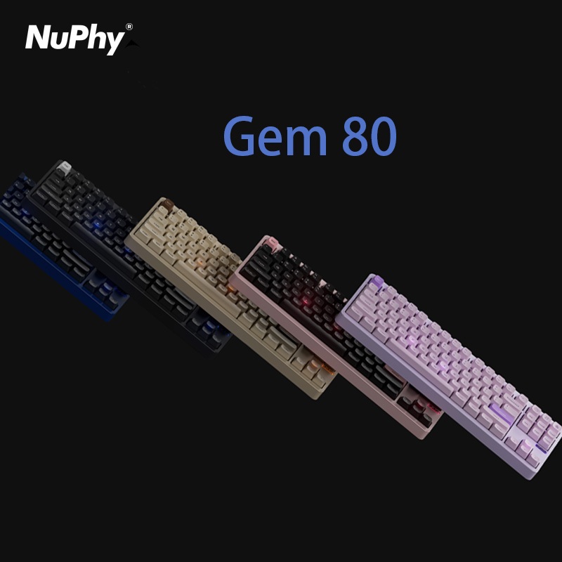 NuPhy Gem80 QMK/VIA Teclado Mecánico Personalizado Inalámbrico | Shopee ...