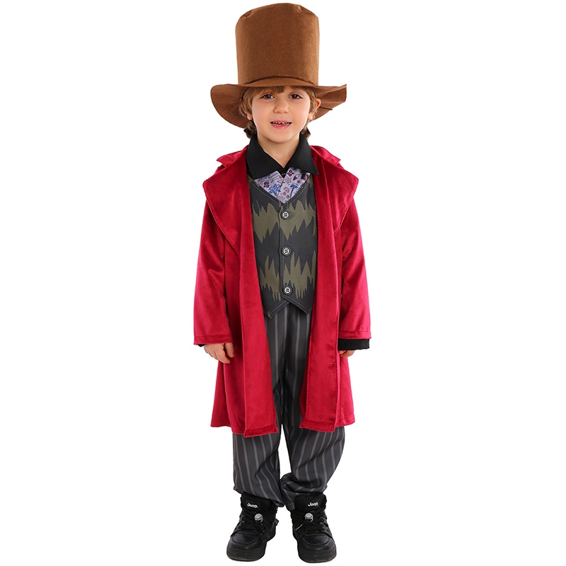 Willy wonka red coat sales