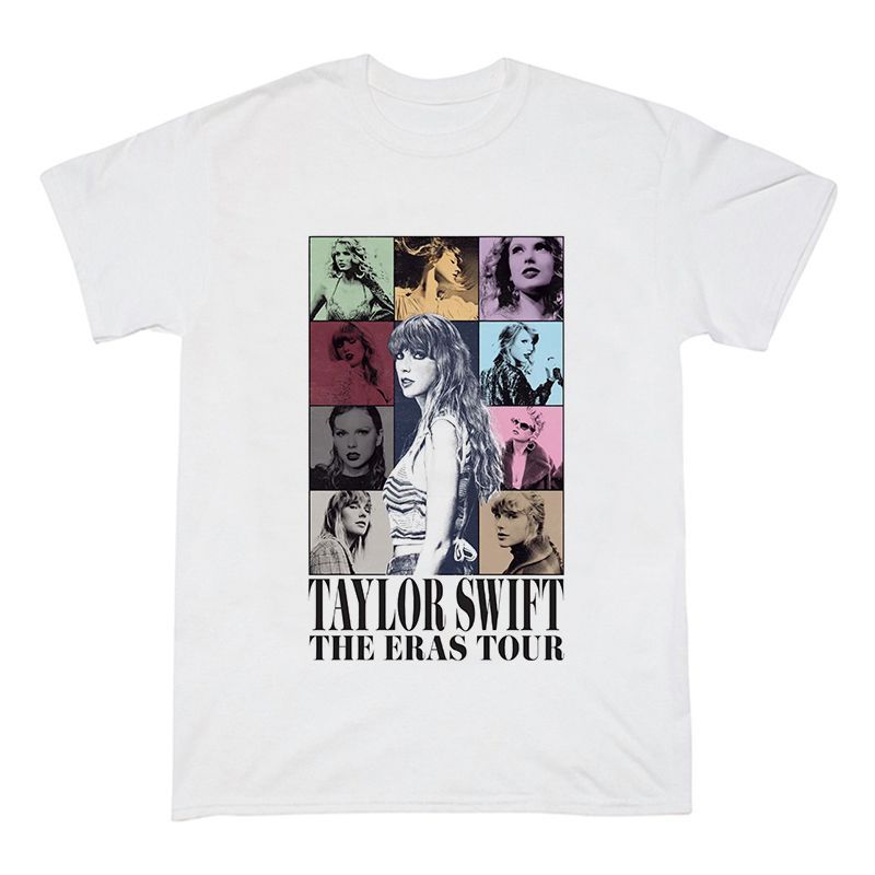 thumbnail image 1 of Mouldy Camiseta Americana Suelta De Algodón Puro De Manga Corta De Los Hombres Taylor Swift ERAS Periféricas tour street, 1 of 5